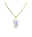 Pretty Pearl Silver Necklace SPE-5763